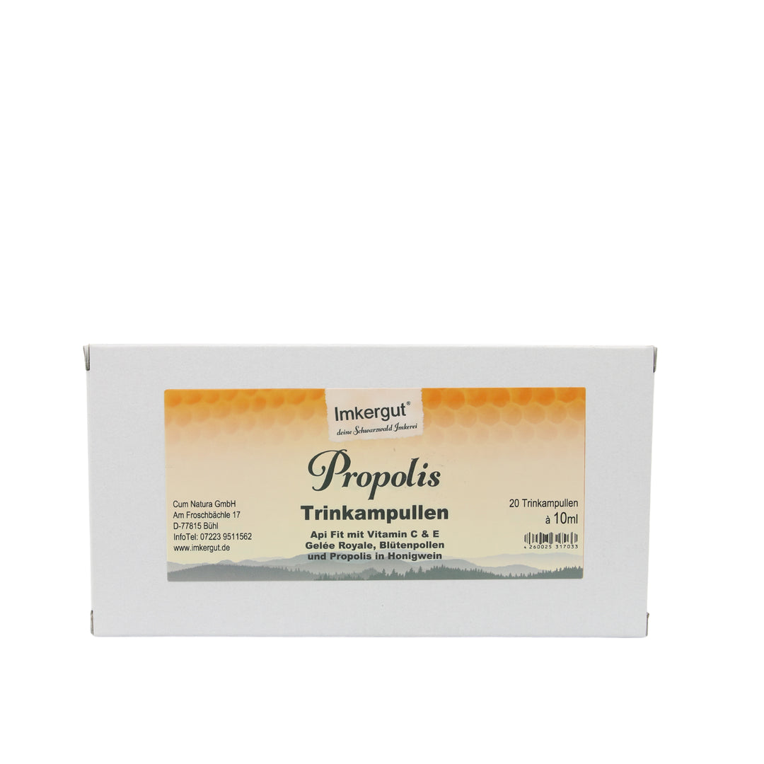 Propolis Trinkampullen (Api fit mit Alkohol)