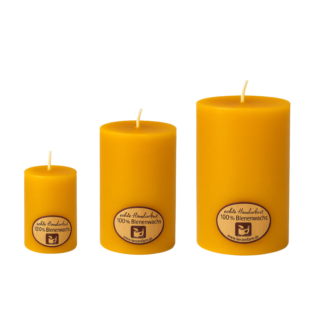 Bienenwachskerze Stumpen