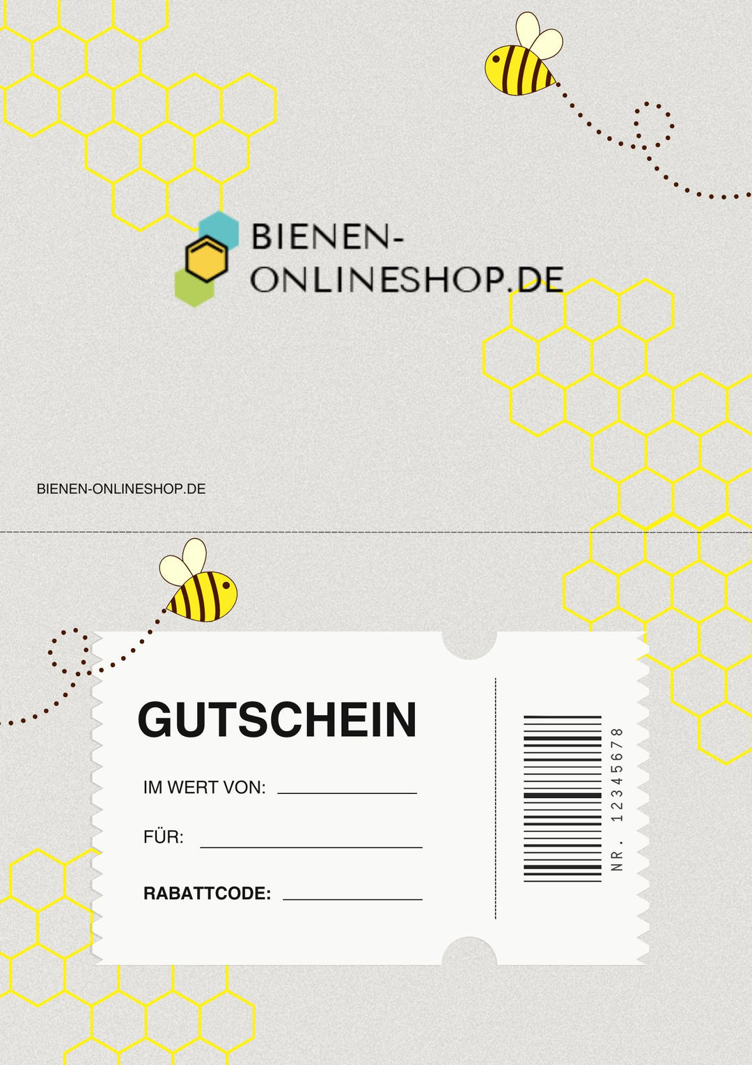 Gutschein für unseren Onlineshop