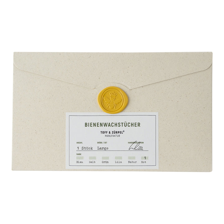 Verpackung Bienenwachstuch Large