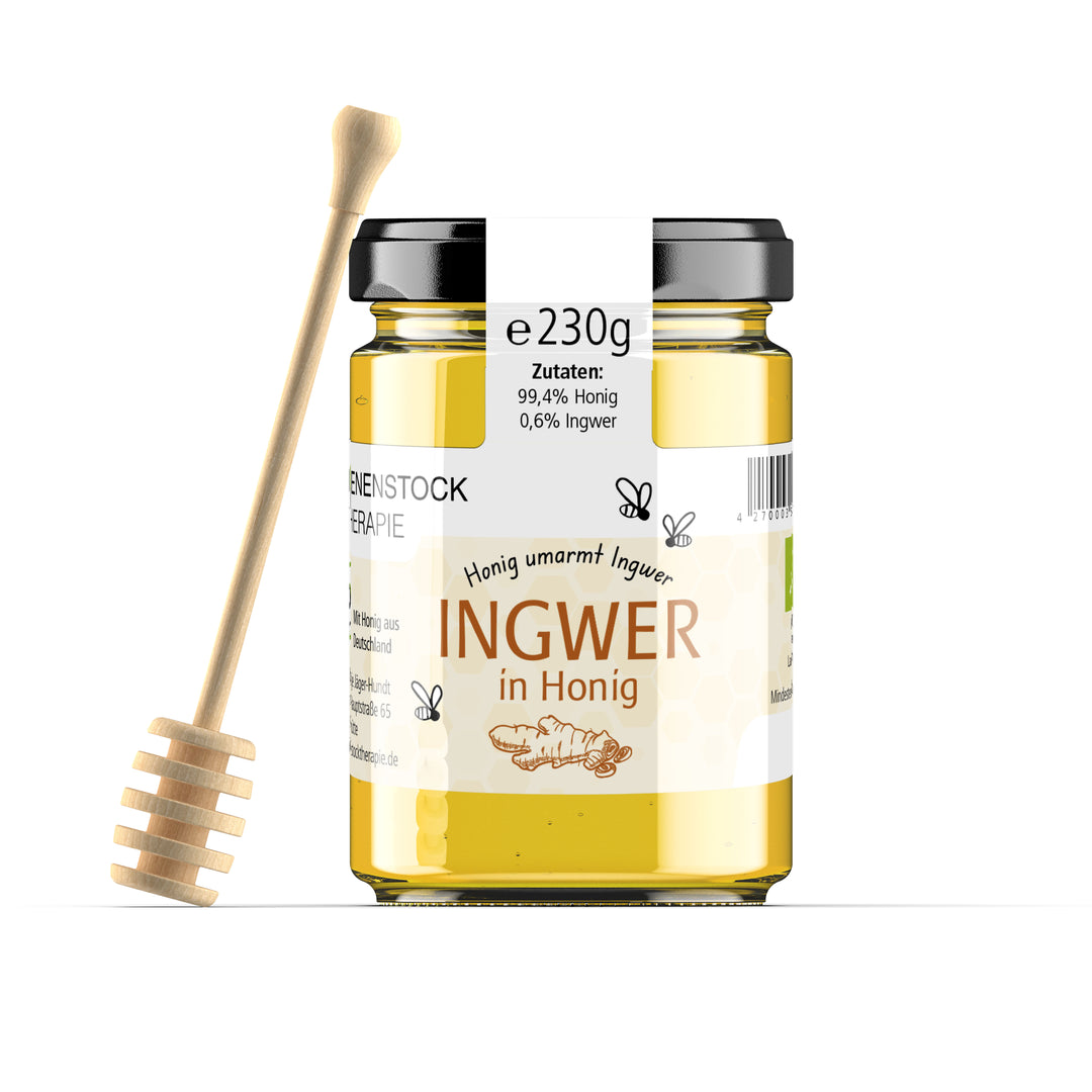Glas Ingwer in Bio Honig aus Deutschland