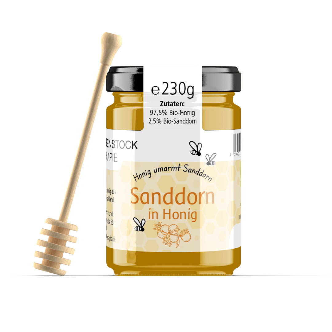 Glas Sanddorn in Bio Honig aus Deutschland