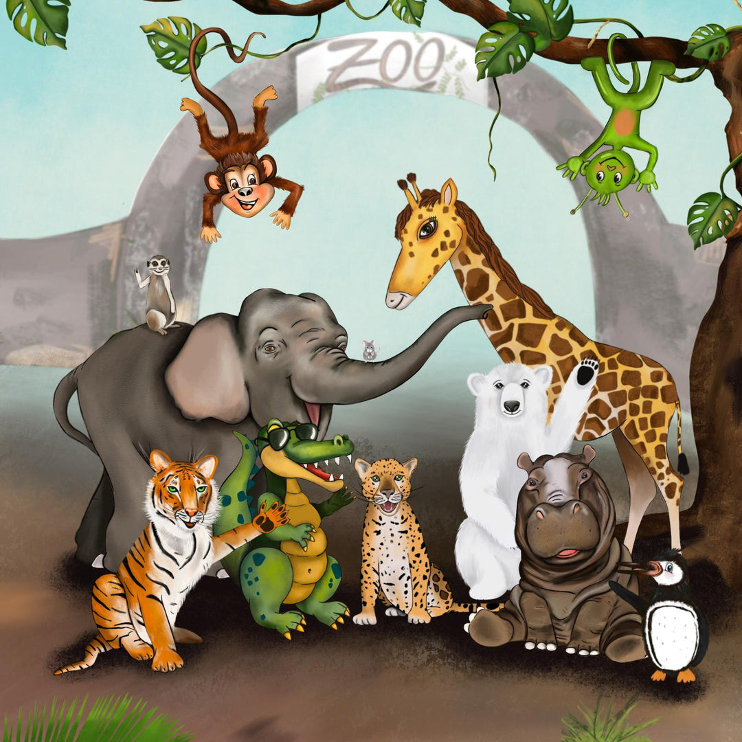 Kinderbuch Ein Tag im Zoo