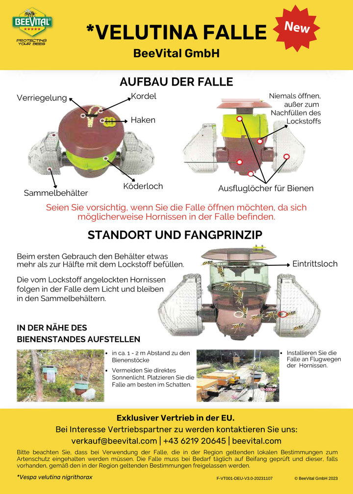 BeeVital Vespa Velutina Falle