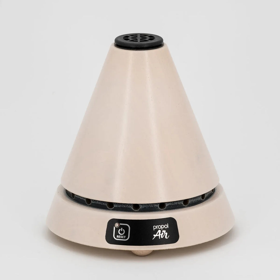 Propolisverdampfer Cone 1 aus Holz weiß