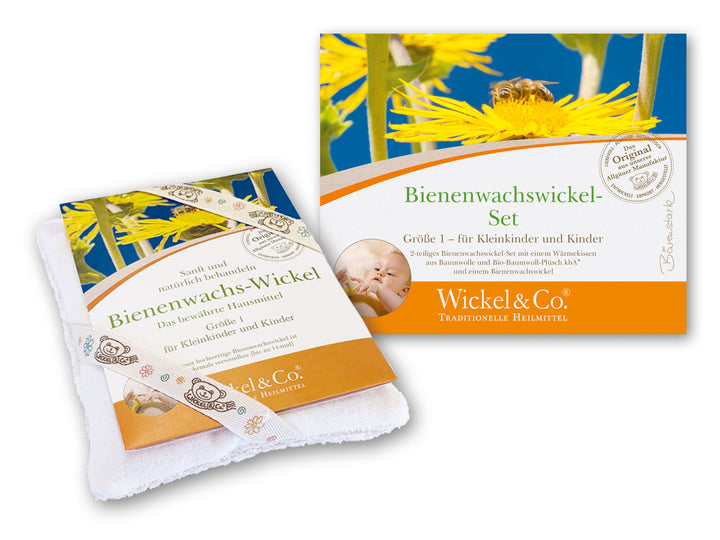 Bienenwachswickel-Set Größe 1 - Kleinkind/Schulkind, 13 x 16 cm