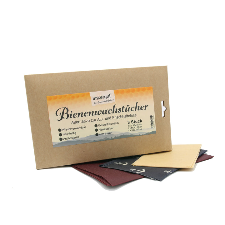 Bienenwachstücher Set (S/M/L)