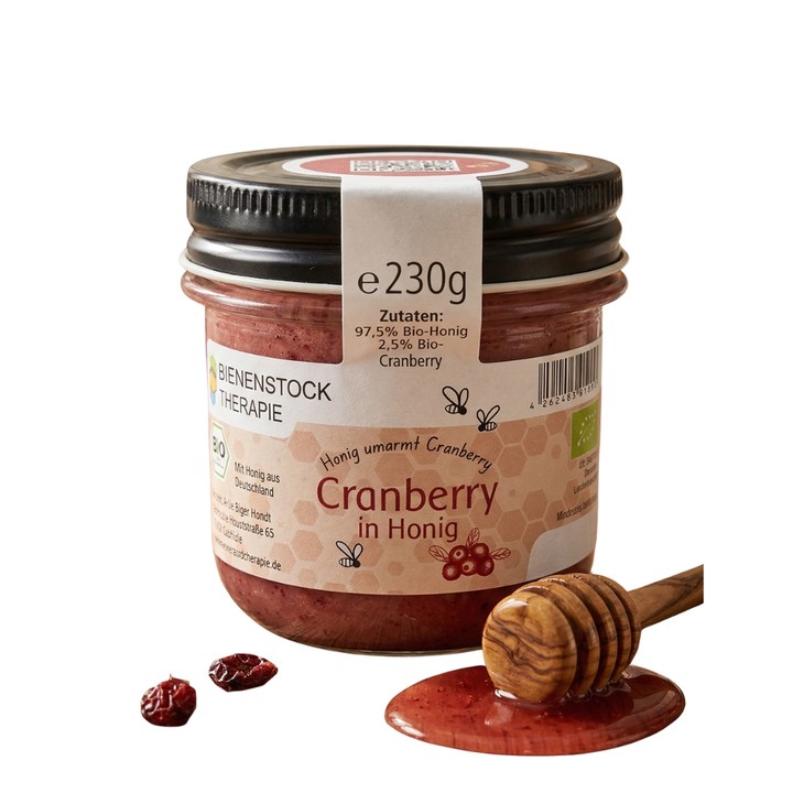 Cranberry in Bio Honig 230g