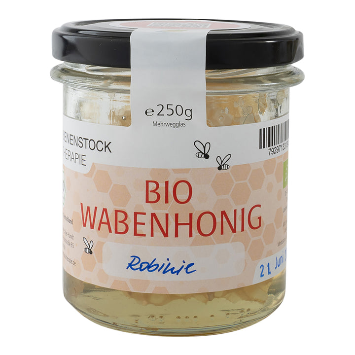 Bio zertifizierter Wabenhonig 250g im Glas