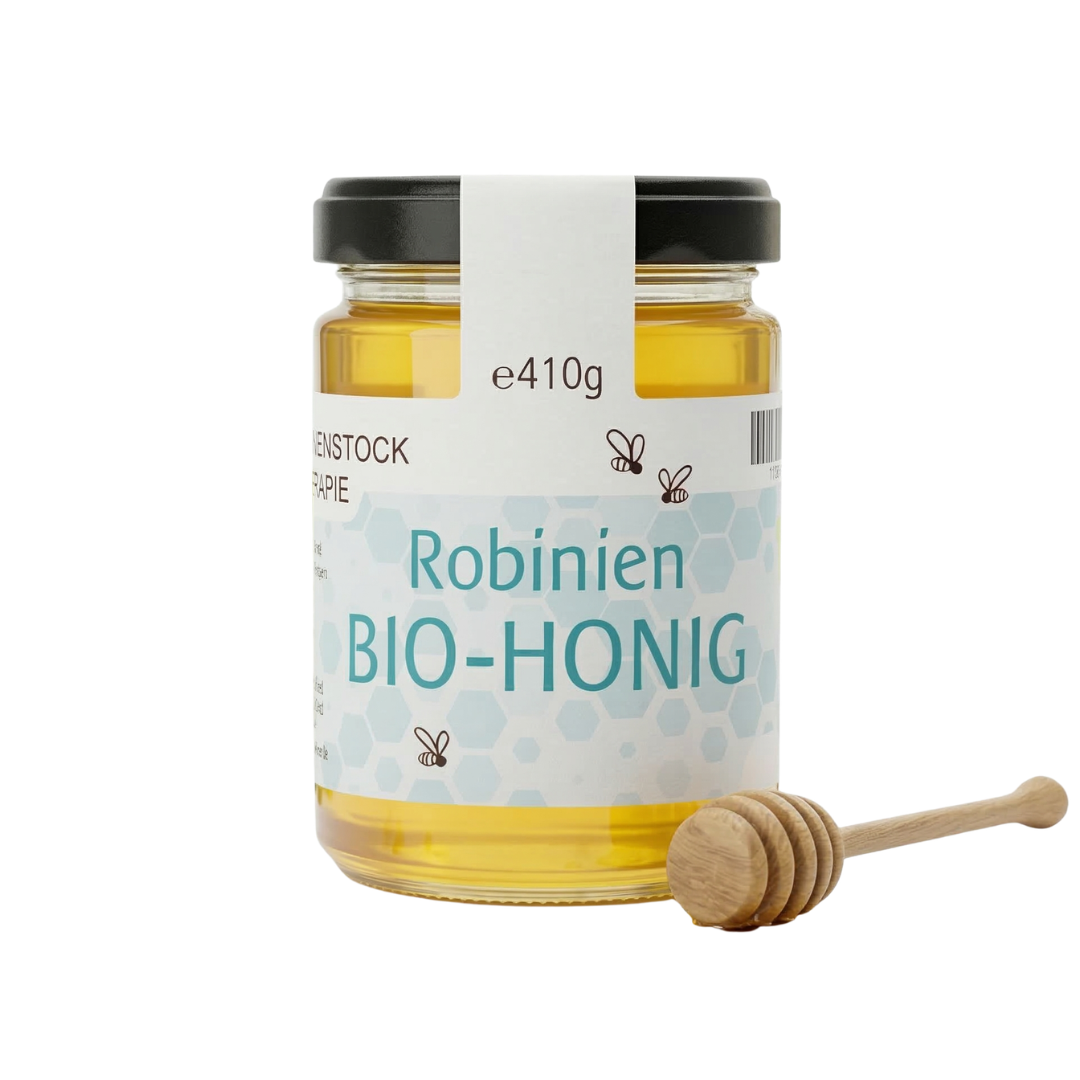 Bio Robinienhonig im Glas – flüssiger, milder Akazienhonig