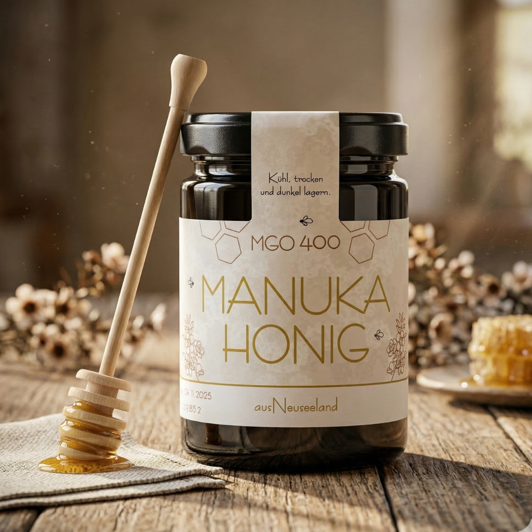 Manuka Honig MGO 400+ im 250g Glas