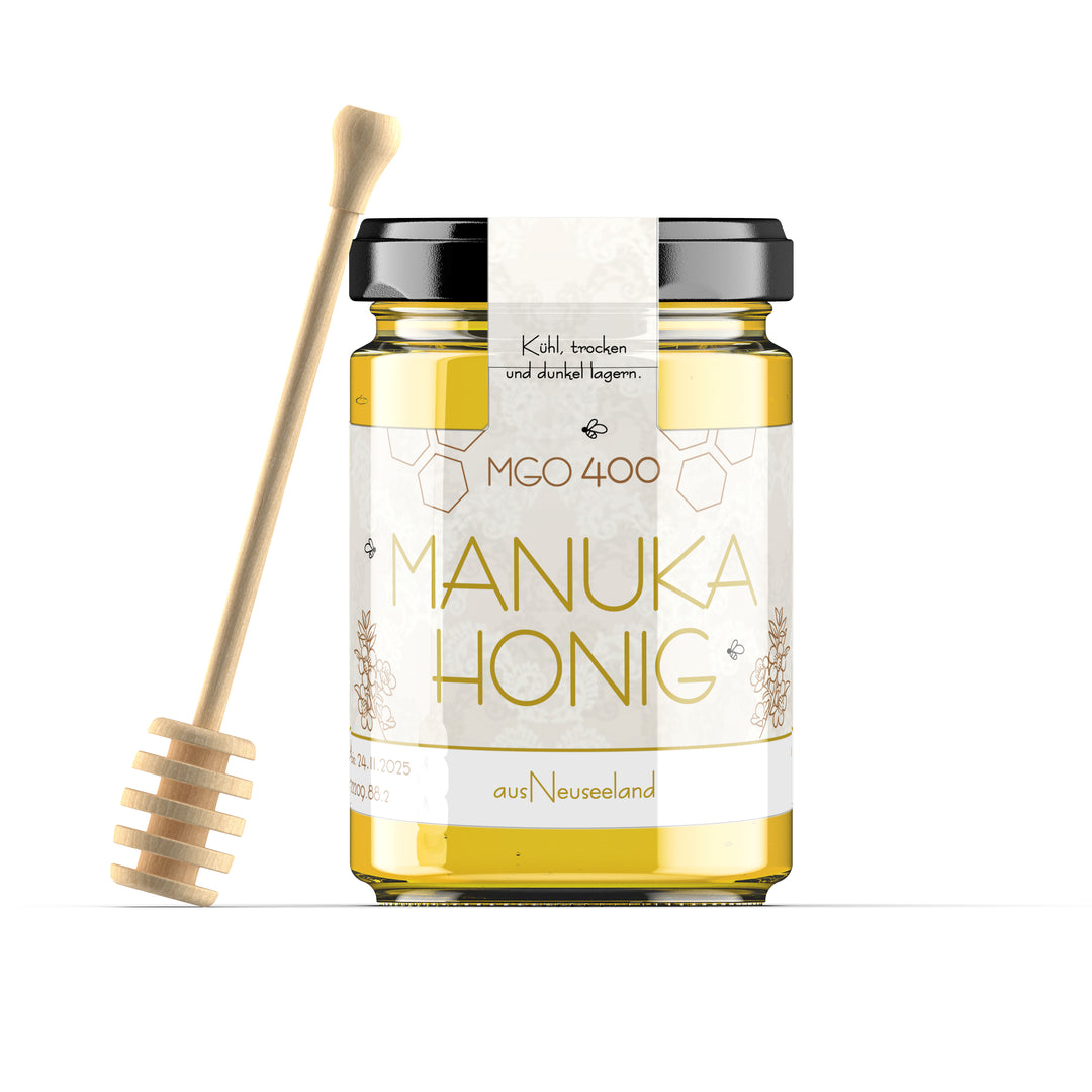 Glas Manuka Honig MGO 400+ im 250g Glas