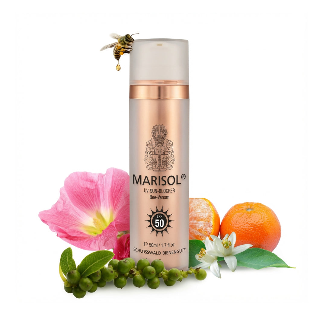 MARISOL naturkosmetischer Sonnenschutz LSF50 mit Bienengift – UV-Schutz und Hautpflege in einem