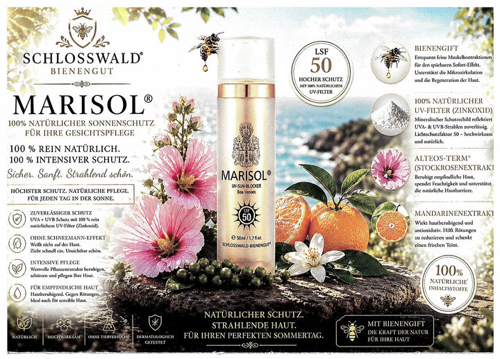 MARISOL LSF 50, naturkosmetischer Sonnenschutz mit Bienengift für die Gesichtspflege