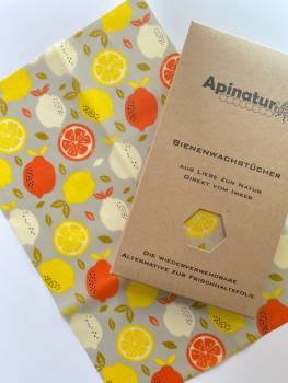 Apinatur Bienenwachstücher – Set in verschiedenen Größen