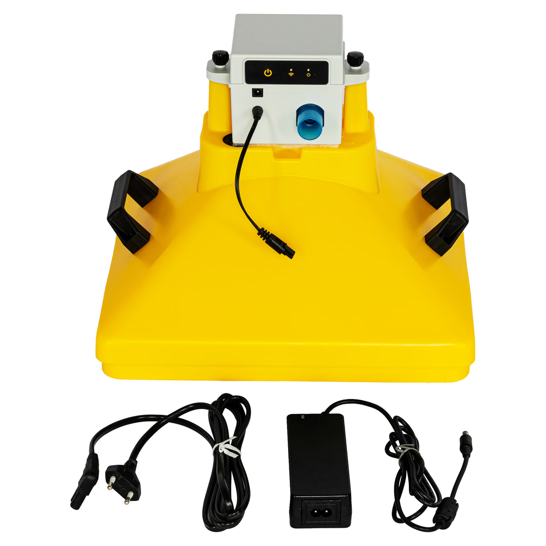 beecura® SYSTEM Inhalator gelb – Propolis-Inhalator mit Netz und Kabel