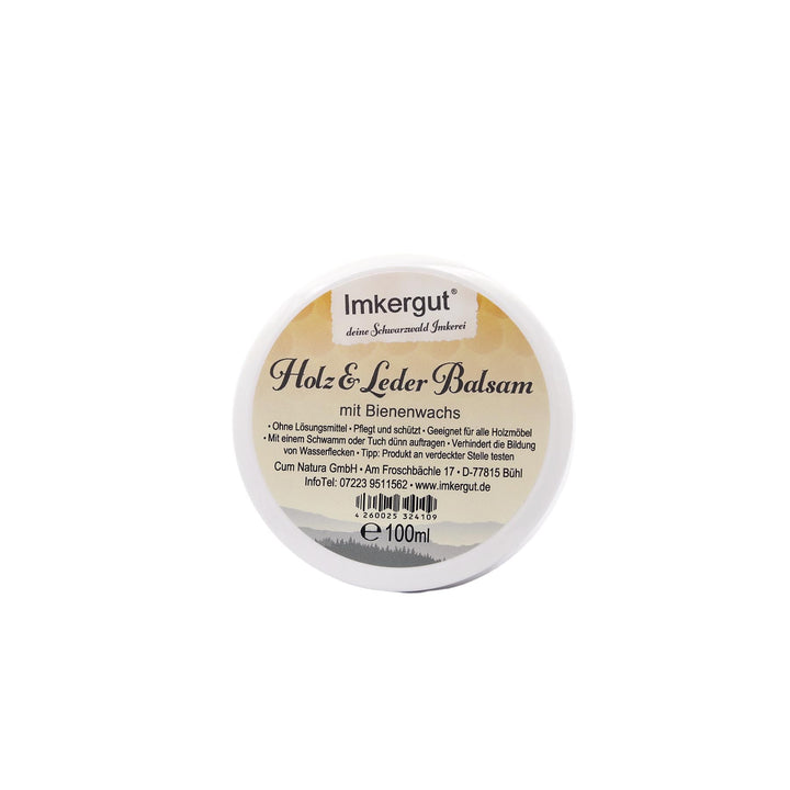 Holz- und Lederbalsam mit Bienenwachs 100 ml – natürlicher Pflegebalsam 