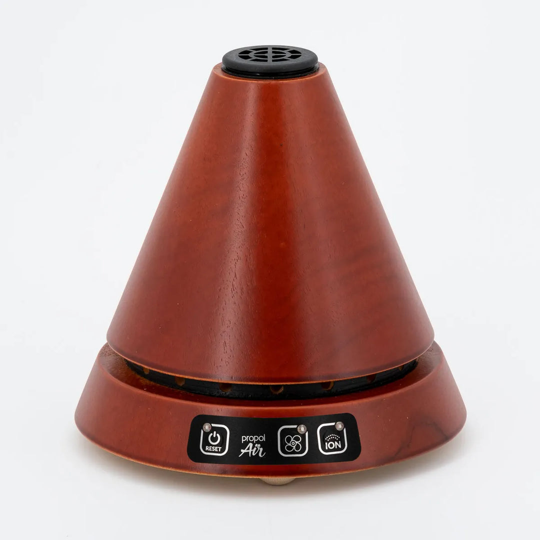 Propolisverdampfer Cone 3 aus Holz in Dunkel mit Ionisator und Ventilator