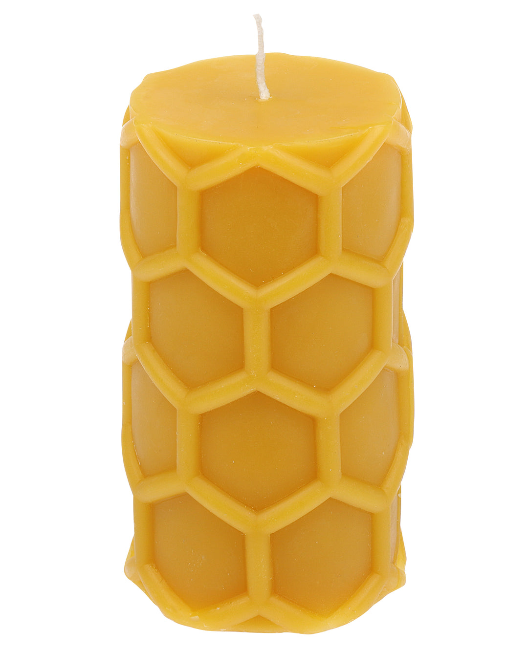 Steinhart Bienenwachs Stumpenkerze Favo – dekorative Kerze aus 100% Bienenwachs